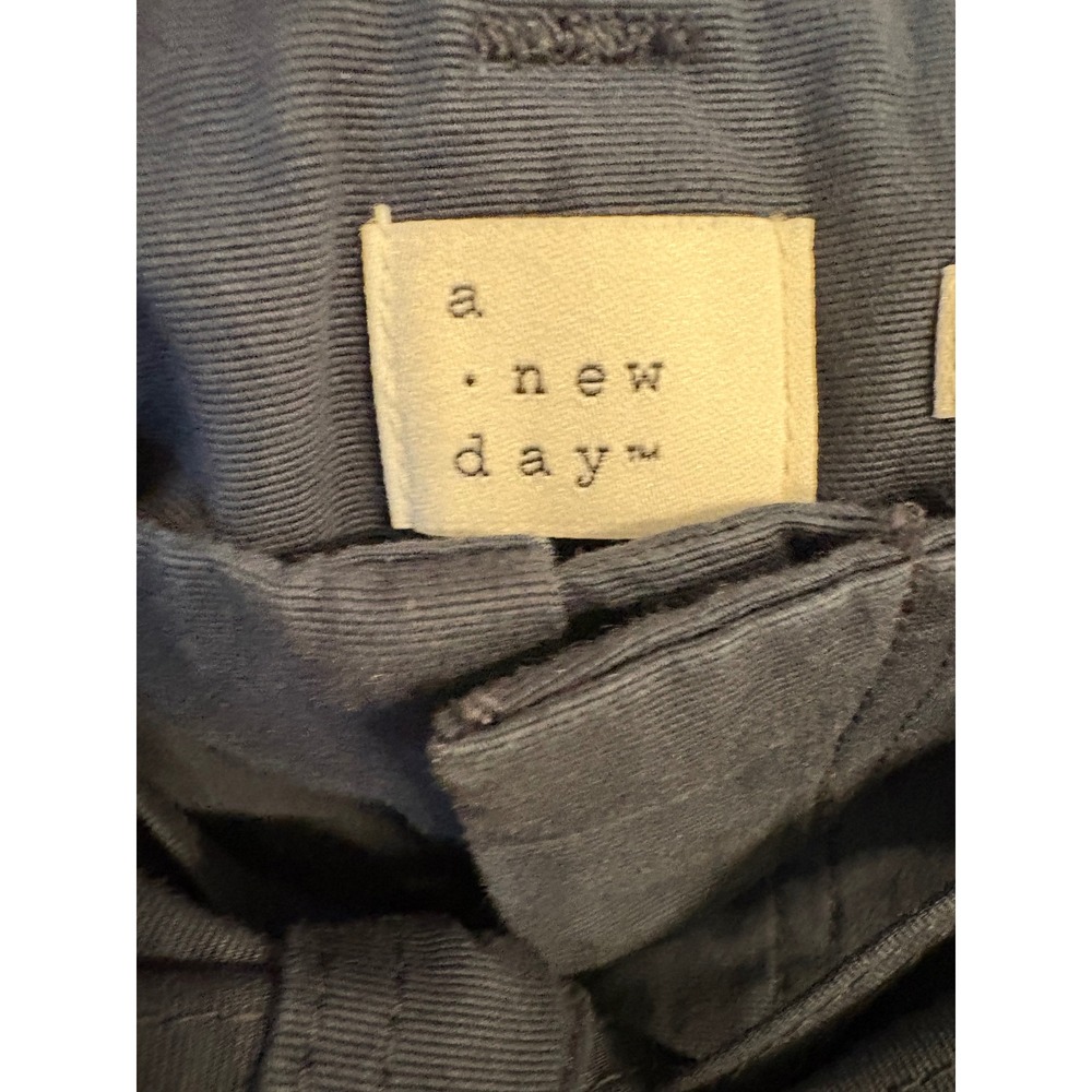 A New Day Womens Navy Blue High-Rise Tie-Waist Paperbag Pants Size 12‎ NWT - Picture 5 of 8